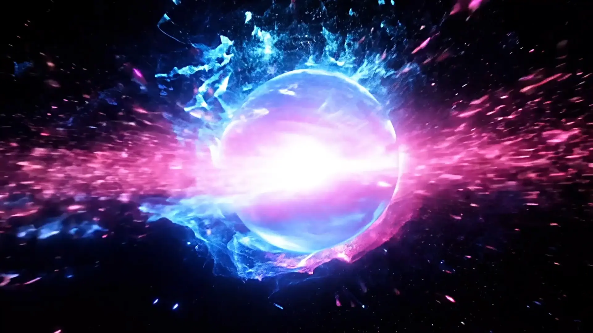 Cosmic Energy Burst Overlay for Logo Animation